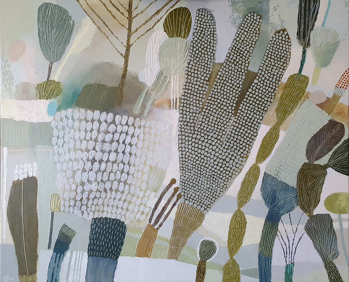 Abstrakti maalaus luonnon muodoista